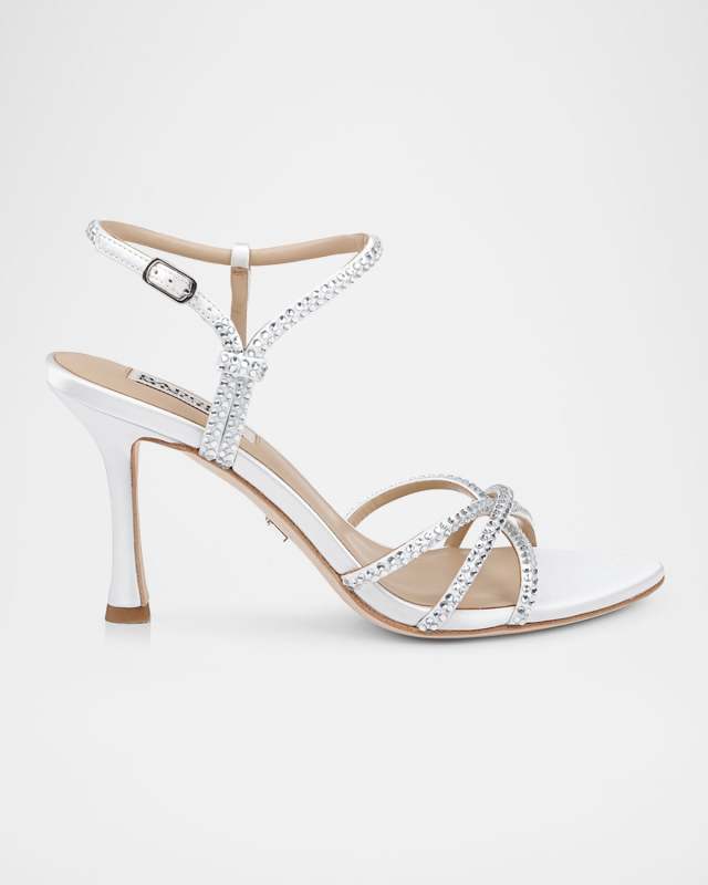Julietta Silk Crystal Strappy Sandals